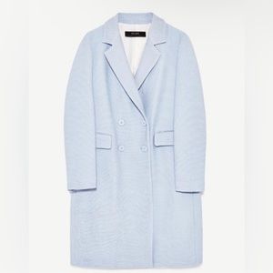 Zara Coat in Light Blue